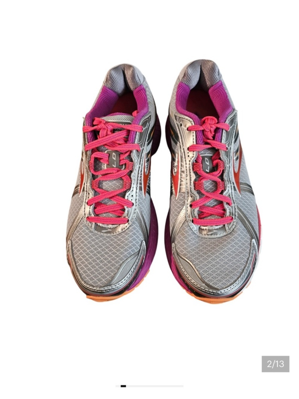 Brooks Women's Defyance 9 Running Shoes, Gray Pink‎ Size 7.5